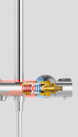 Душевая система с изливом Arrow AG3318CP хром